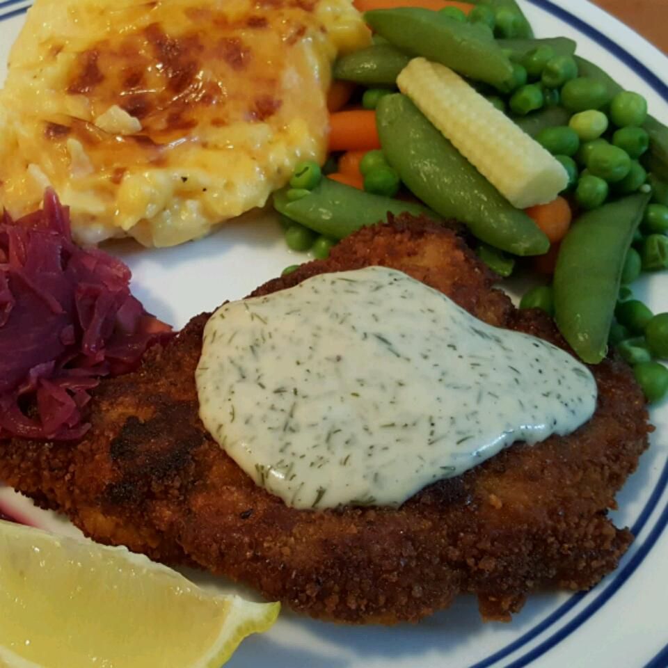 Pan-Seared Pork Schnitzel with Sauce