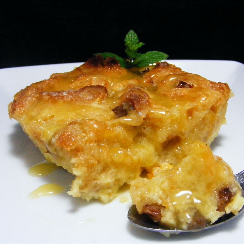 Panettone Bread Pudding with Orange Spice Sauce