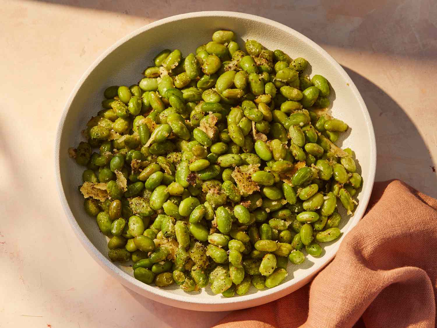 Parmesan Roasted Edamame