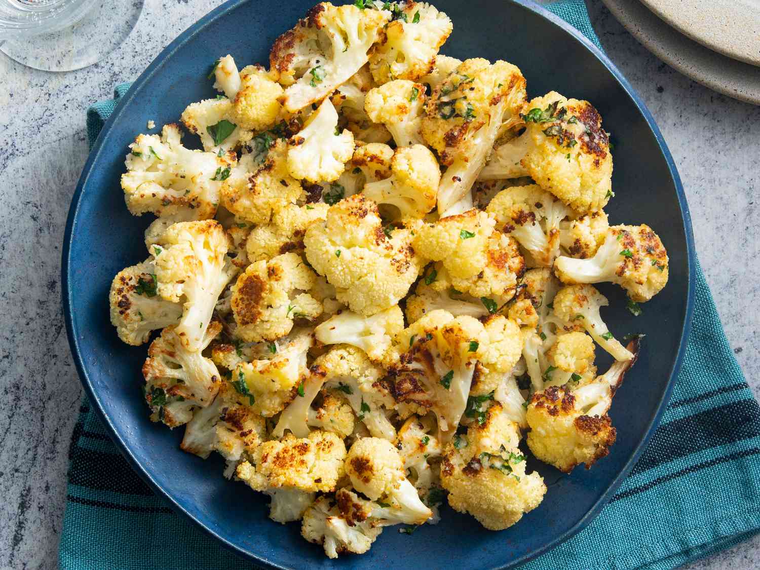 Parmesan Roasted Garlic Cauliflower
