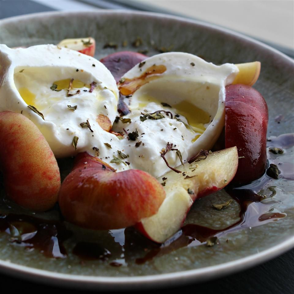 Peach and Burrata Salad