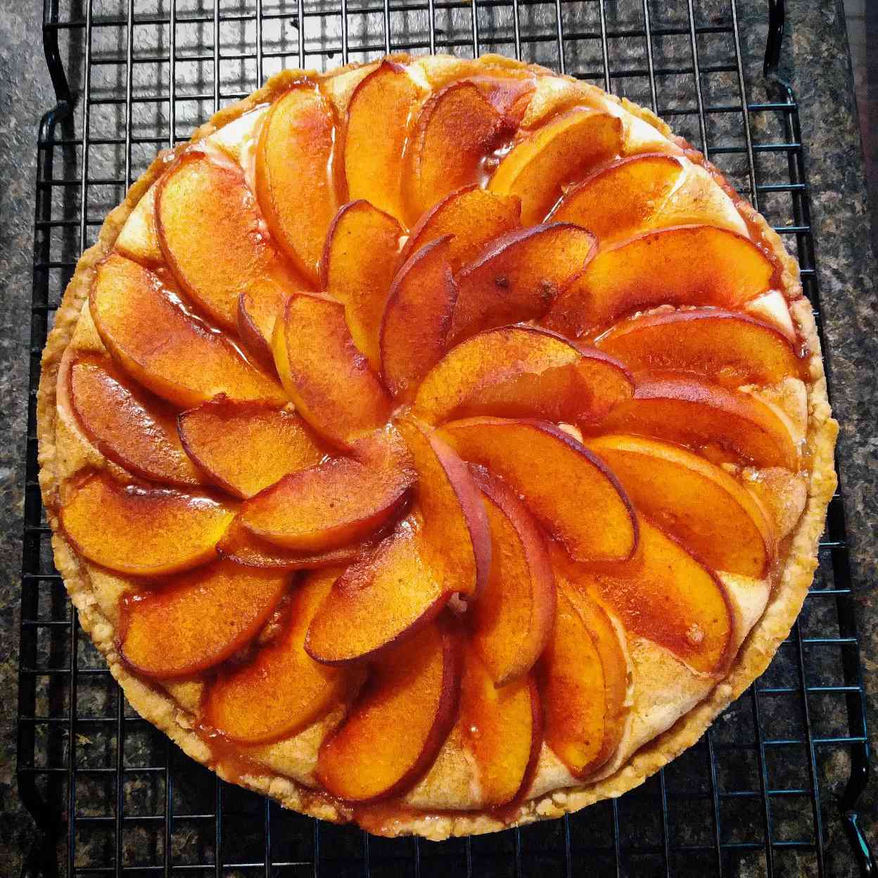 Peach and Cream Cheese Tart