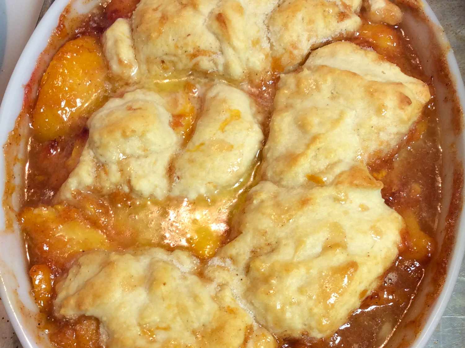 Peach Crumble Cobbler