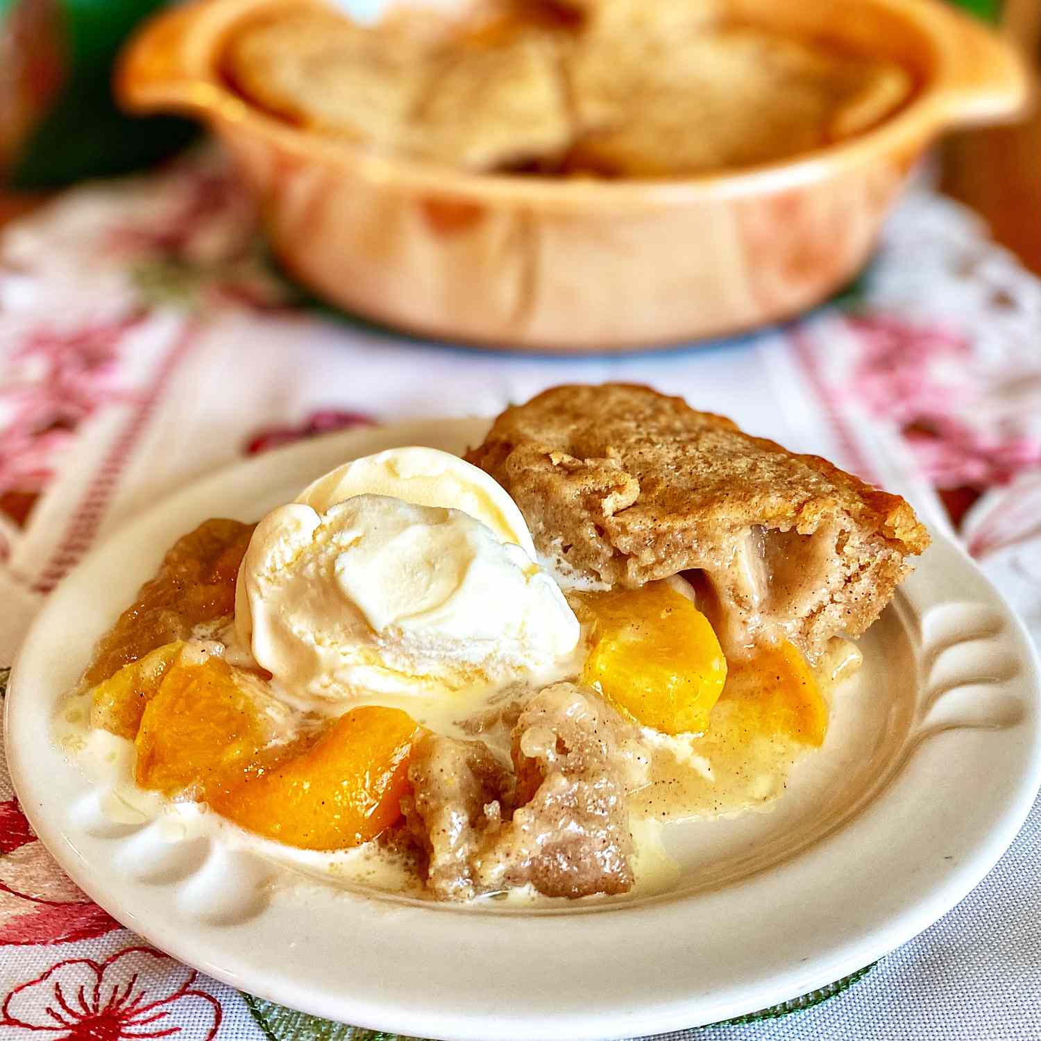 Peach Dump Cake
