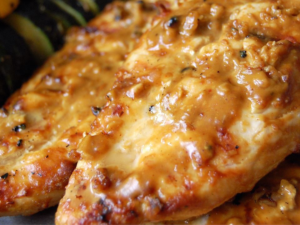 Peanut Marinated Grilled Chicken