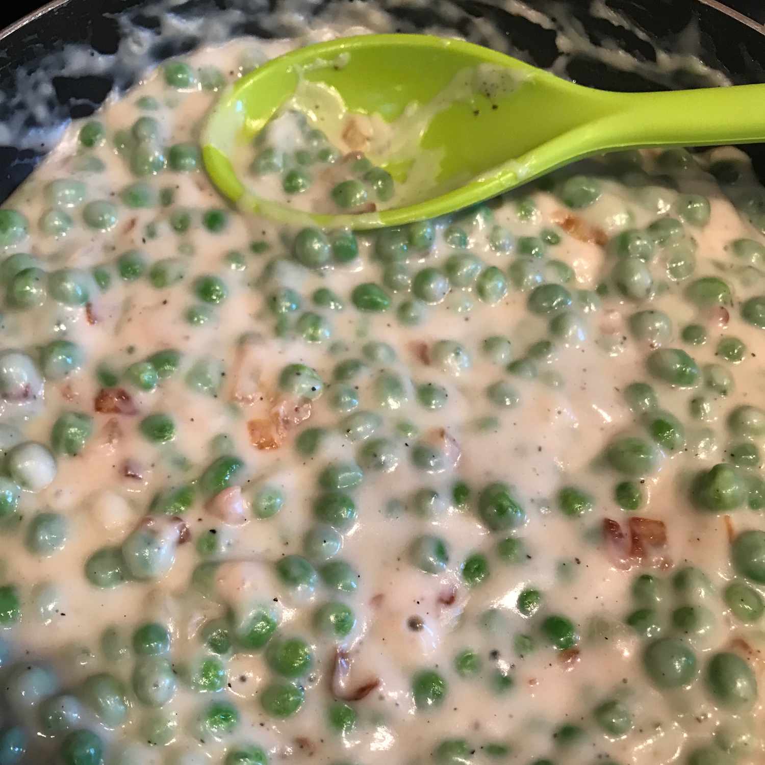 Peas and Onions in Cream
