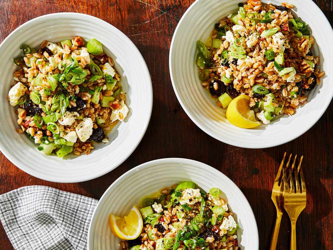 Pecan Feta Farro Salad