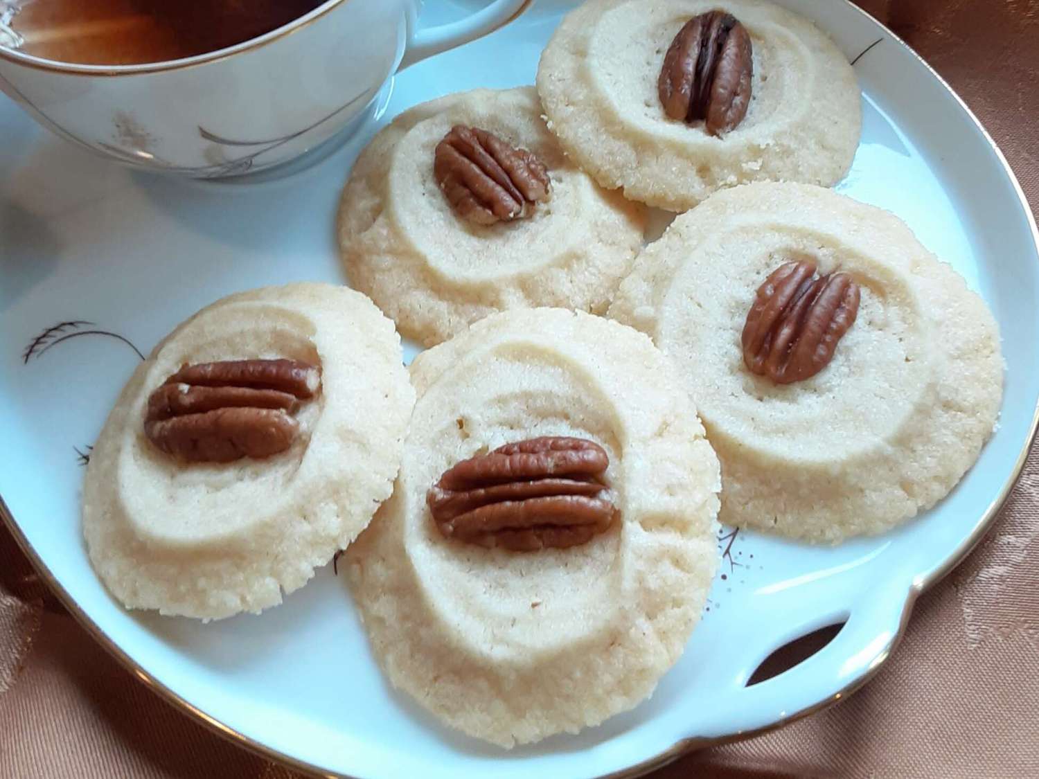 Pecan-Topped Swedish Dream Cookies