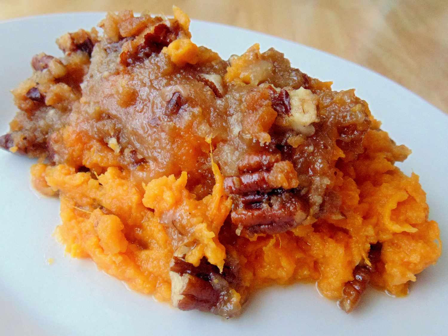 Pecan Topped Sweet Potato Casserole