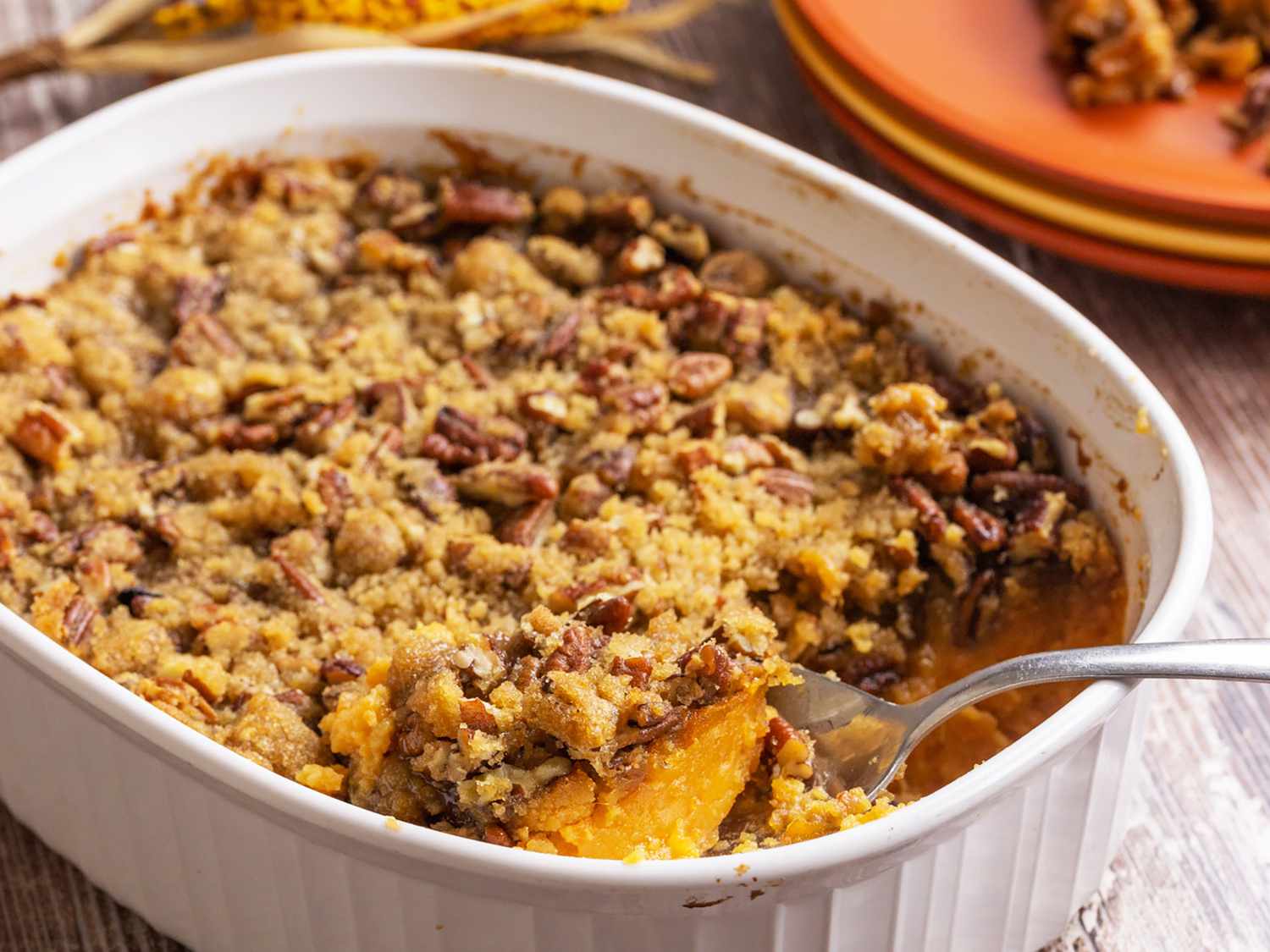 Pecan Topped Sweet Potatoes