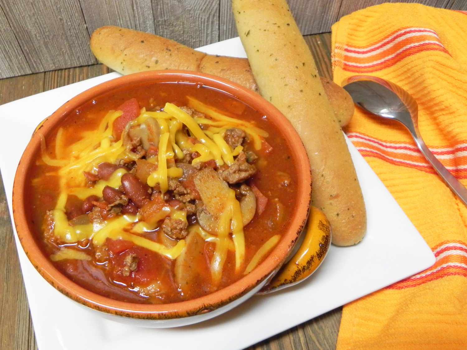Pepperoni and Mushroom Italian Chili