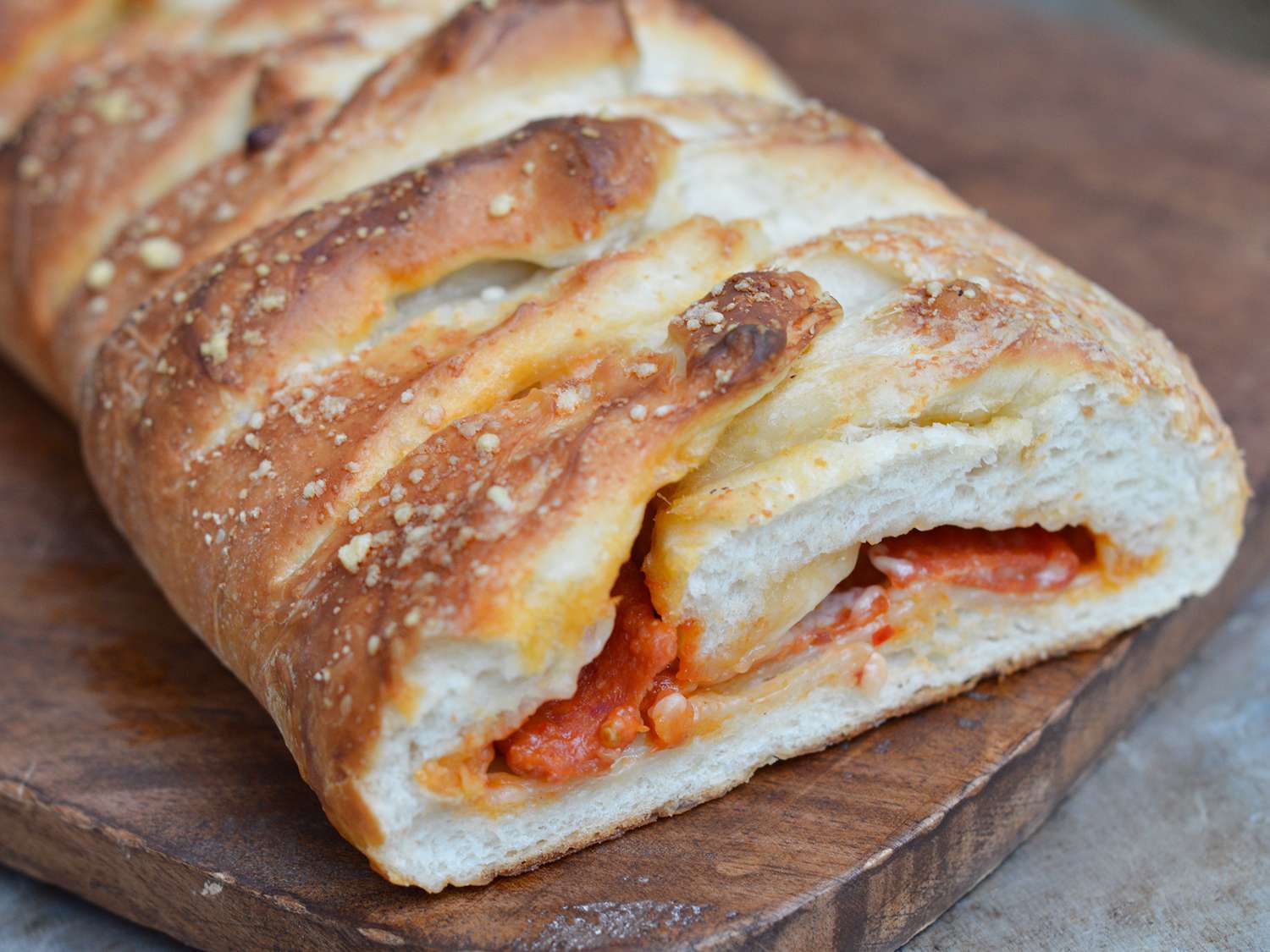 Pepperoni Mozzarella Bread