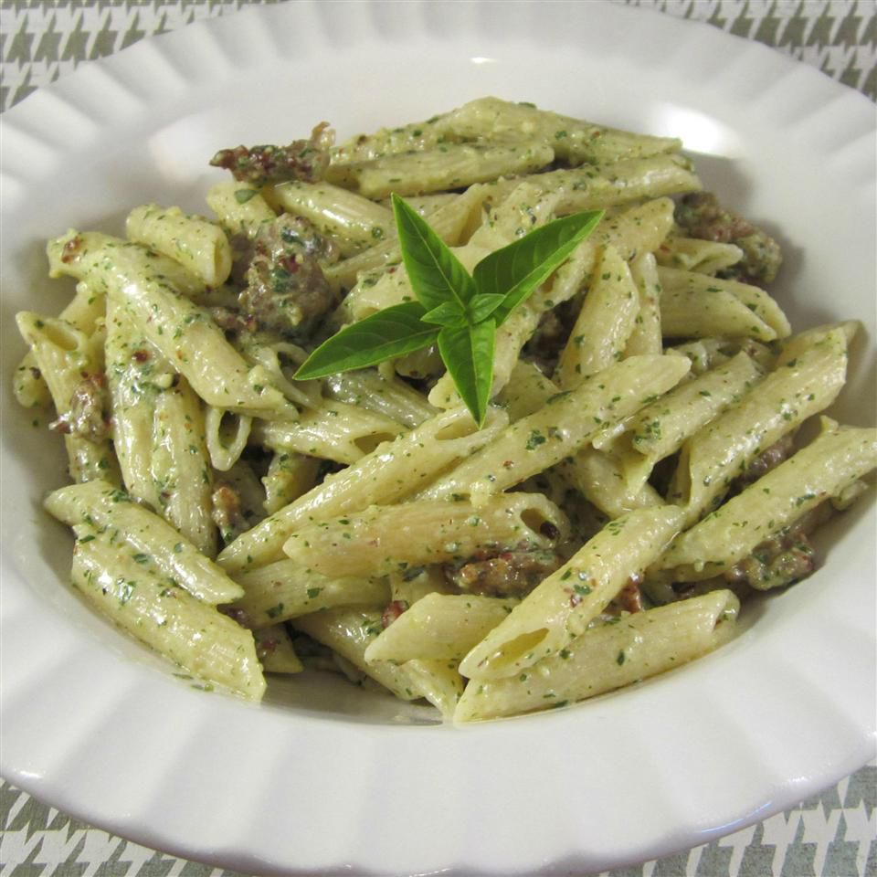 Pesto Penne with Sausage
