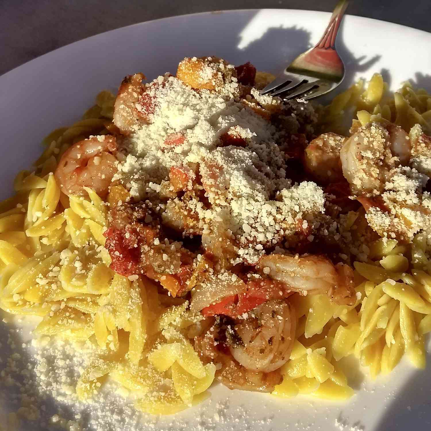Pesto Shrimp Orzo
