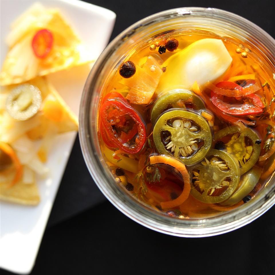 Pickled Garlic Jalapeños