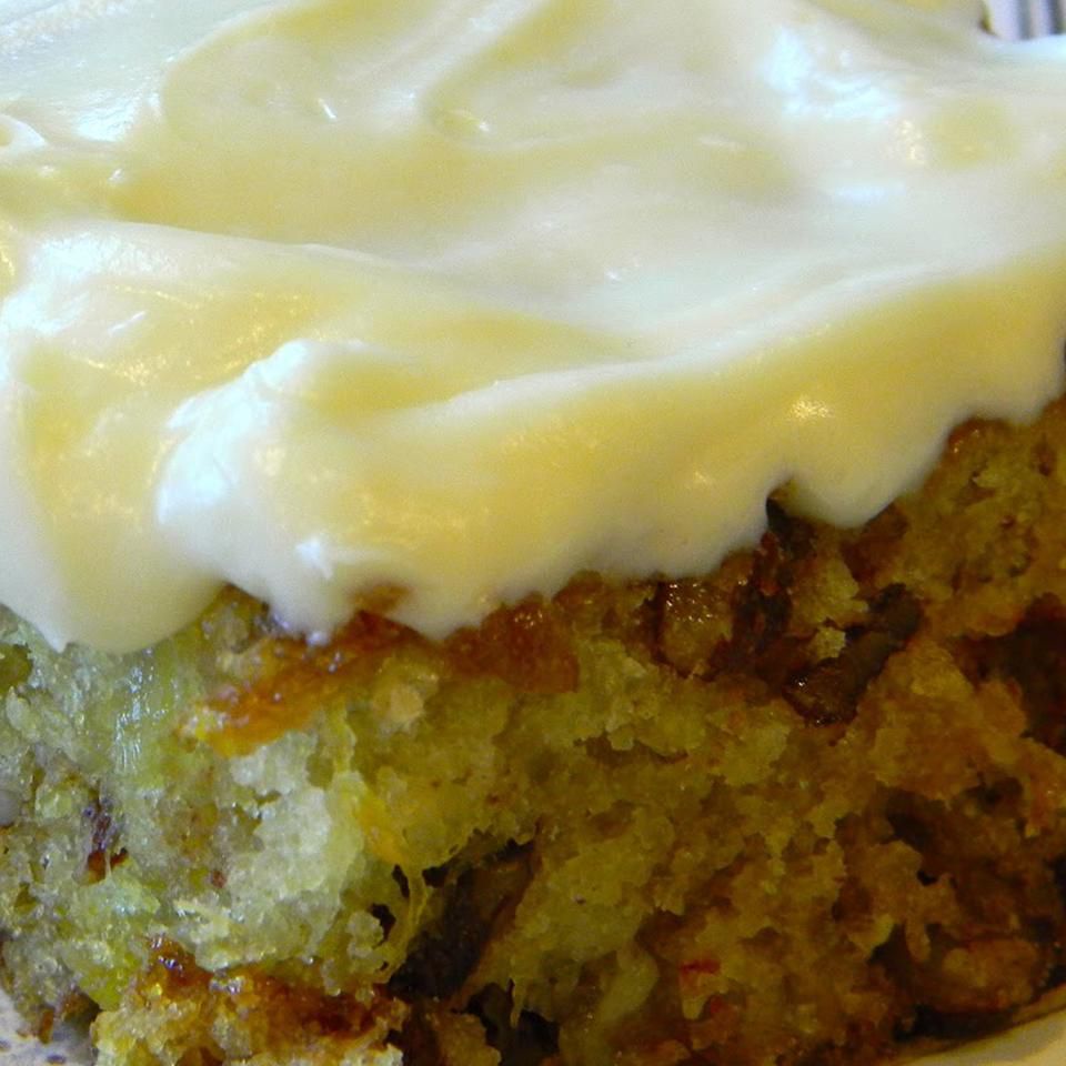Pineapple Pecan Cake with Cream Cheese Frosting