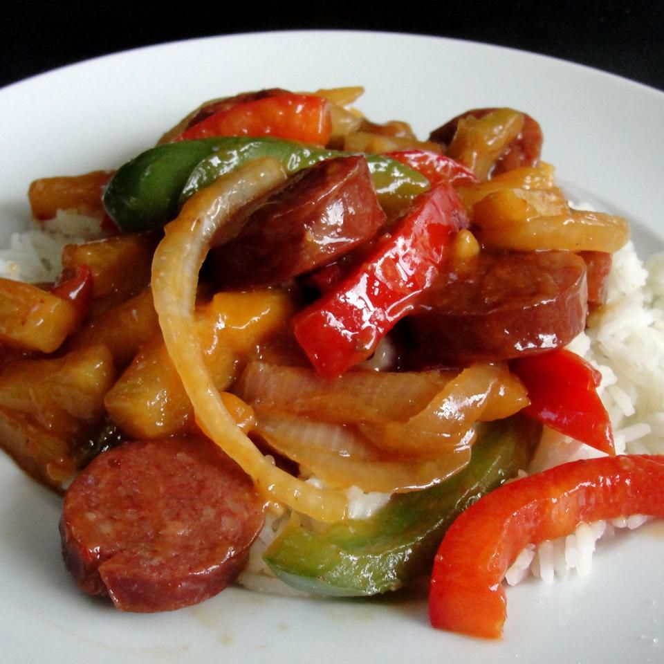 Pineapple Sausage Stir-Fry