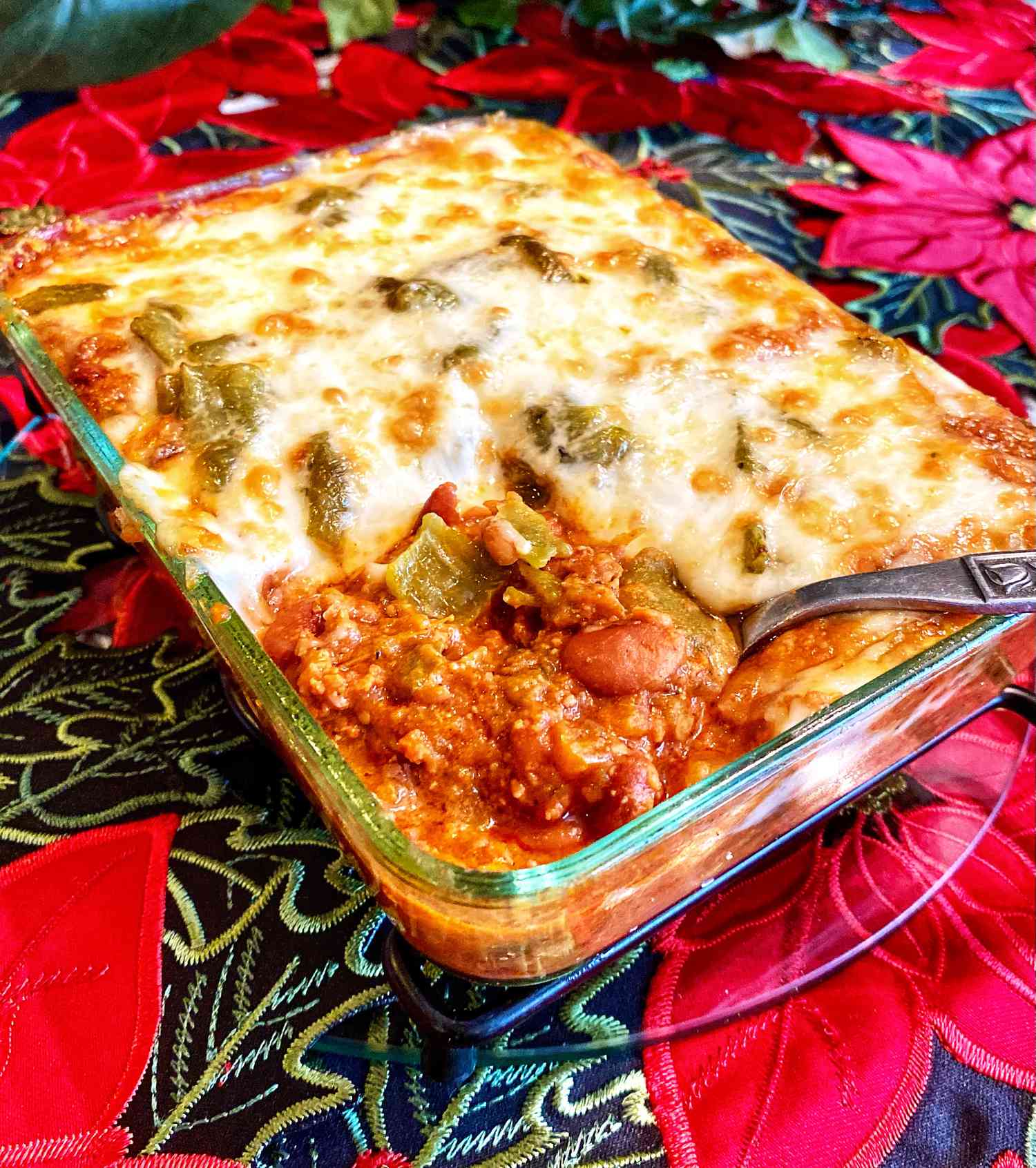 Pinto Bean Casserole with Chiles