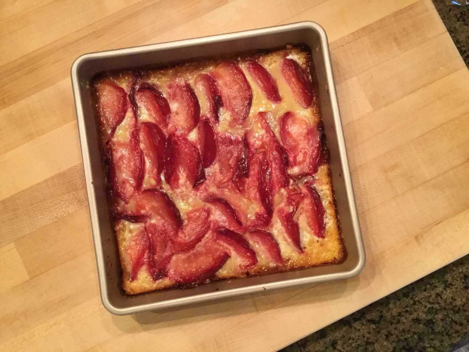 Plum Custard Cake