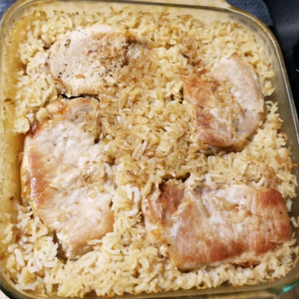 Pork Chops with Dirty Rice
