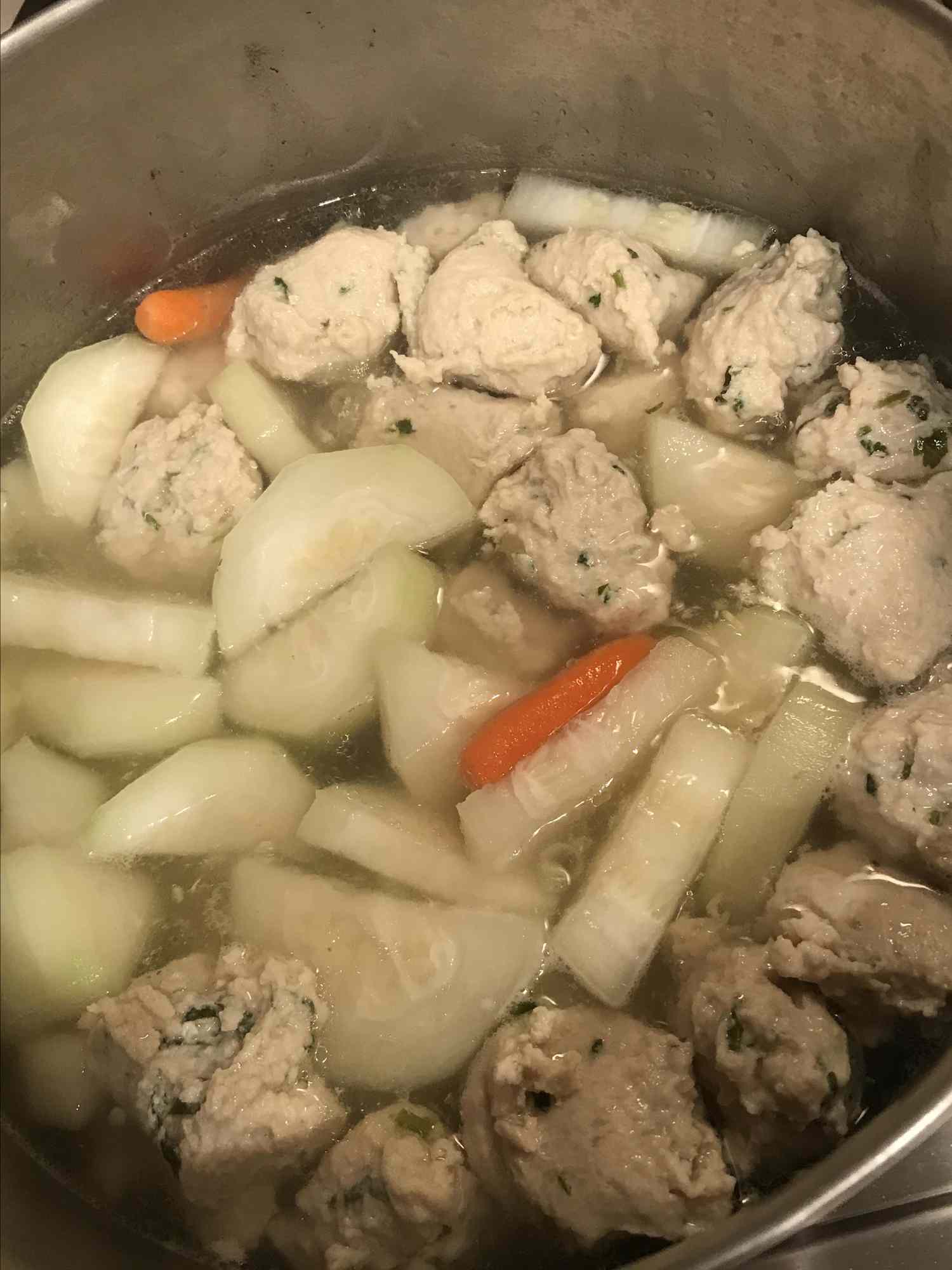 Pork Meatball and Winter Melon Soup