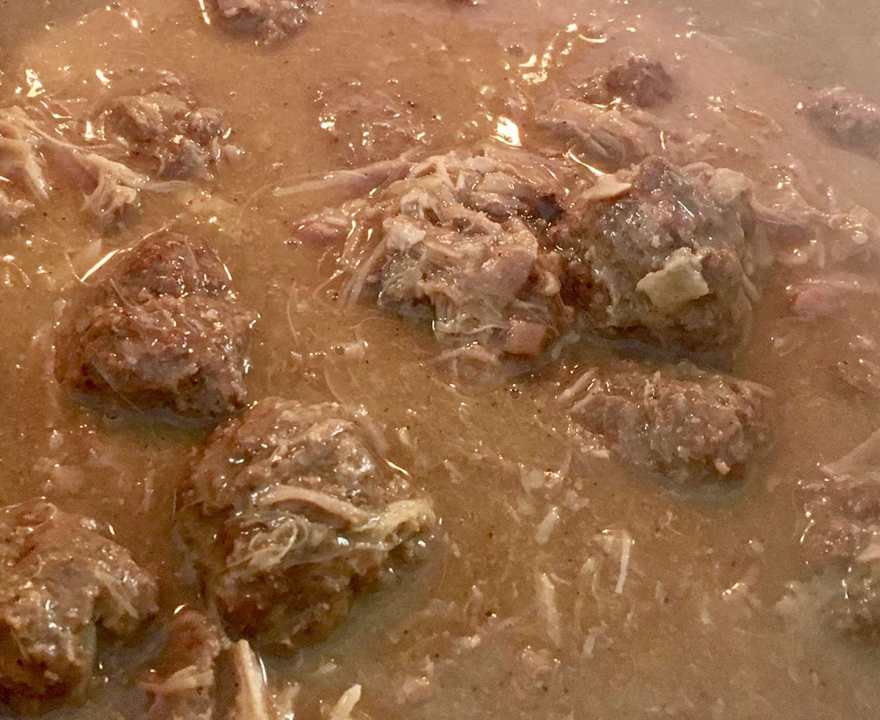 Pork Shank and Meatball Ragout