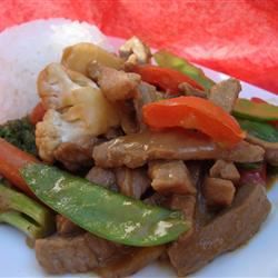 Pork with Peanut Sauce