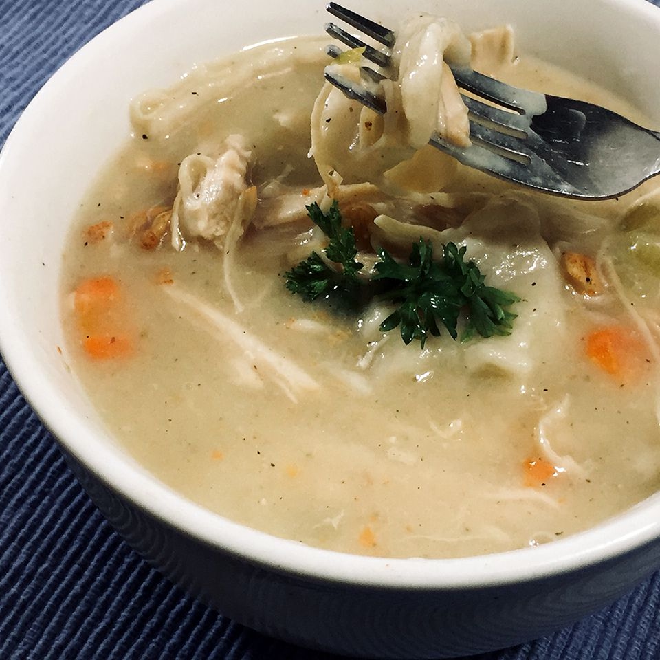 Pressure Cooker Chicken and Dumplings