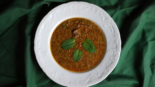 Algerian Lamb Freekeh Soup