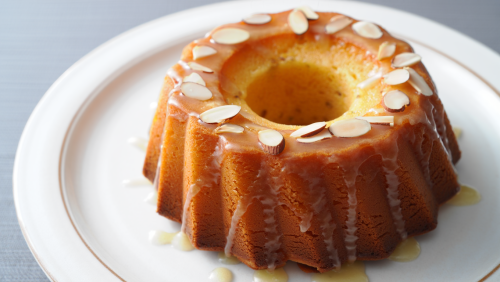 Almond Bundt Cake with Glaze