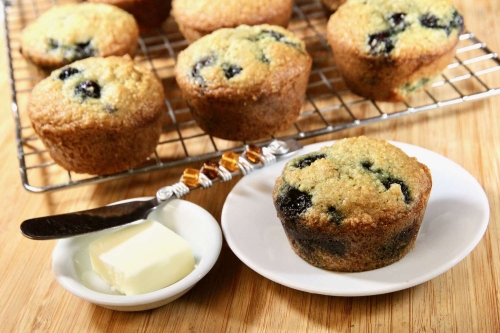 Almond Flour Blueberry Breakfast Muffins