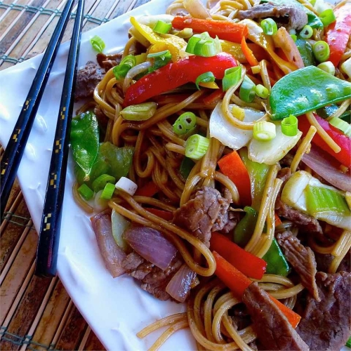 Beef and Vegetable Lo Mein