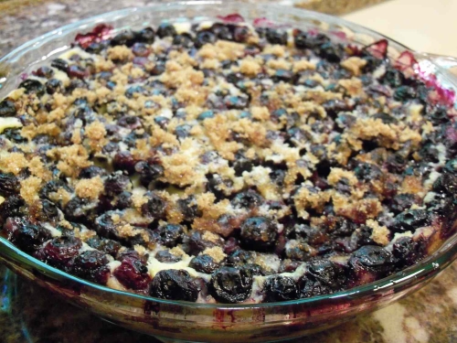 Blueberry Buttermilk Baked Clafoutis