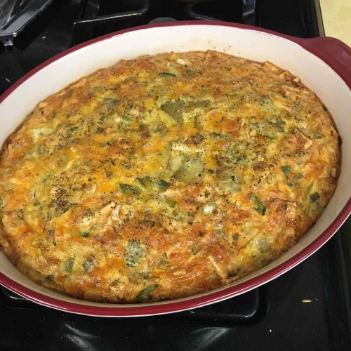Cheddar Artichoke Frittata