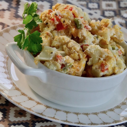 Cheddar Cauliflower Bake