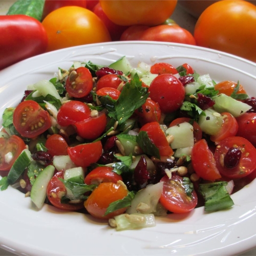 Cherry Tomato Vinaigrette Salad