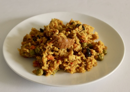 Chicken and Chorizo Paella with Brown Rice