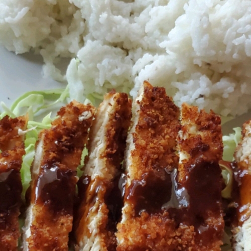 Chicken Katsu with Tonkatsu Sauce