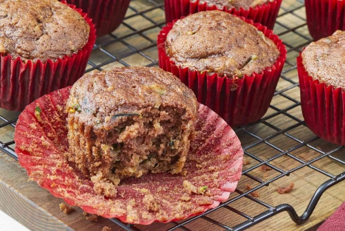Cinnamon Apple Zucchini Muffins