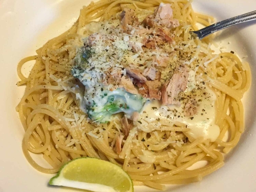 Creamy Tuna Penne Alfredo