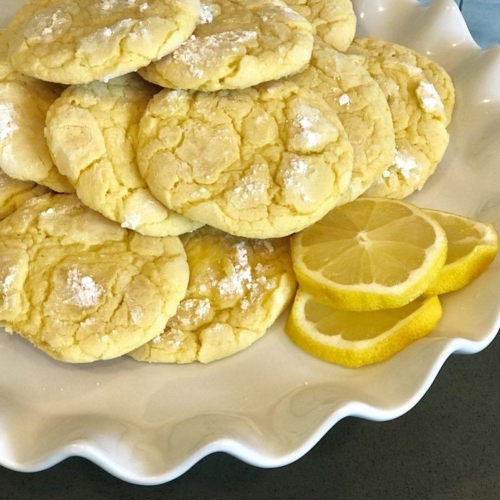 Crispy Lemon Rice Cookies