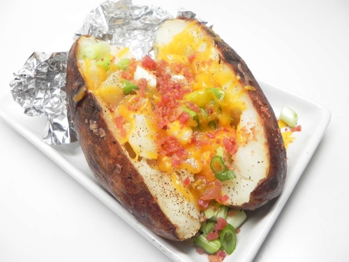 Grilled Baked Potatoes