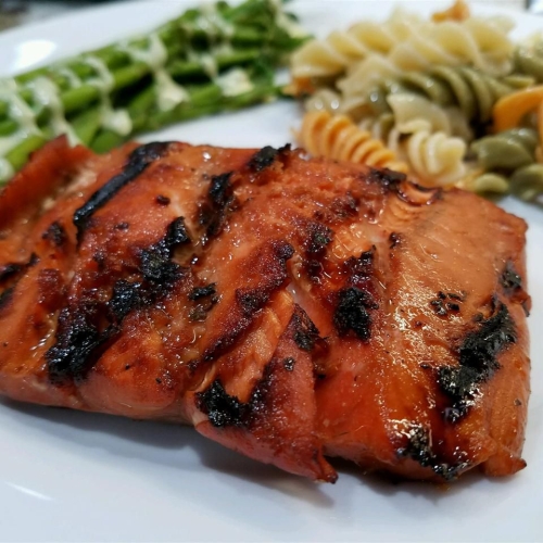 Grilled Lemon-Herb King Salmon