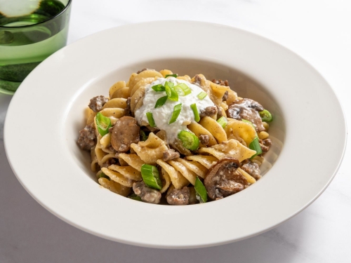 Ground Beef Stroganoff with Noodles