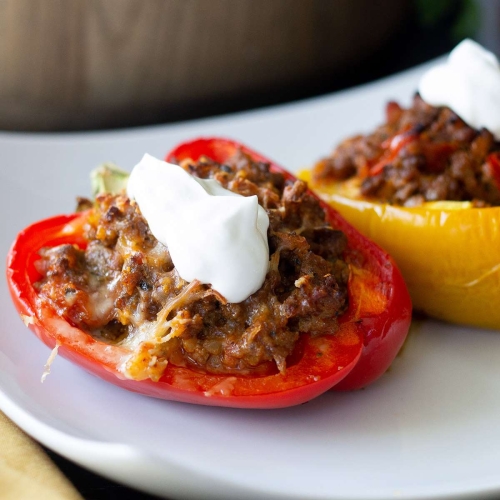 Keto Cheesy Stuffed Peppers