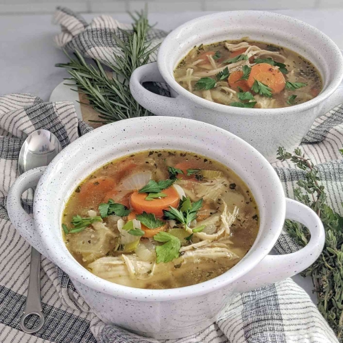 Keto Chicken Vegetable Soup