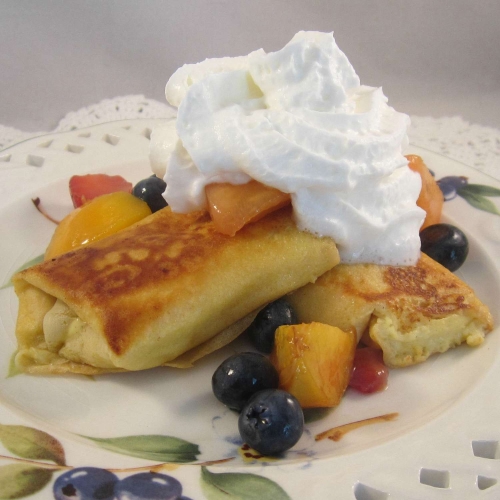 Lemon Cheese Blintzes