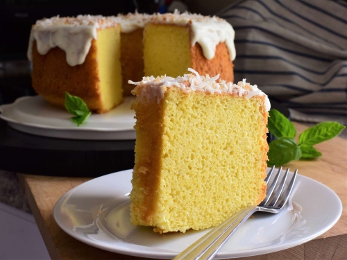 Light Coconut Chiffon Cake