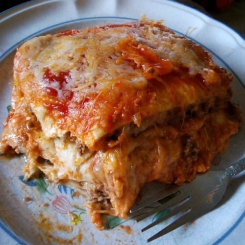 Mexican Lasagna with Tortillas