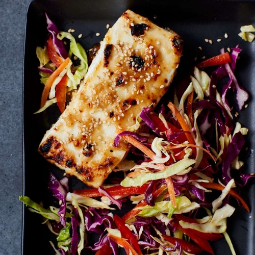Miso-Glazed Halibut